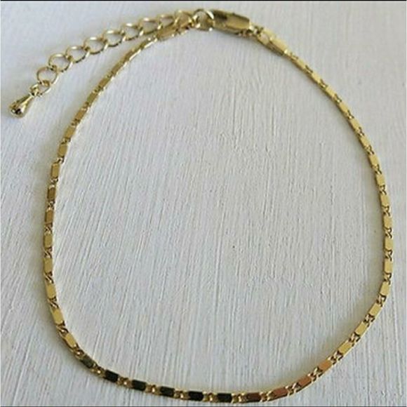 Boho Gold Tone Ankle Bracelet NIP - Picture 3 of 4